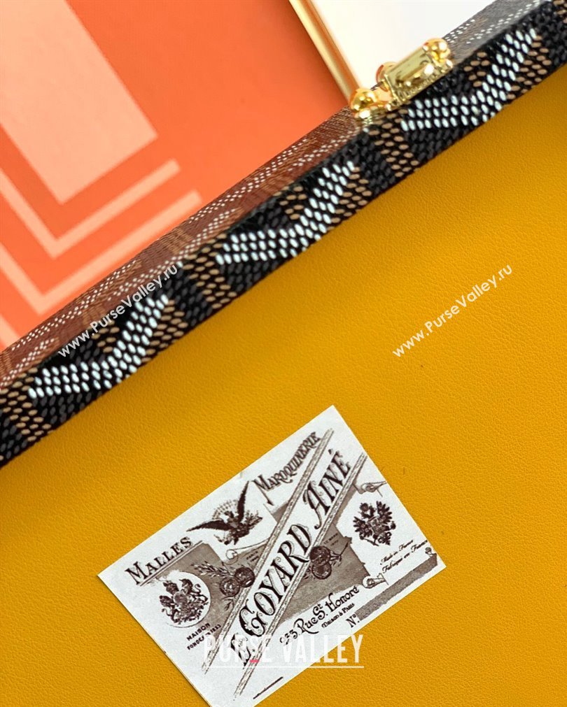 Goyard Vendôme Jewellery Case Bag Brown (zhang-23092832)