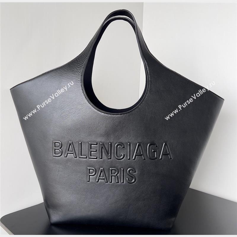Balenciaga Mary-Kate Medium Tote Bag in soft smooth calfskin Black 2023 (jiche-23092801)