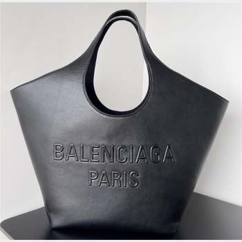 Balenciaga Mary-Kate Medium Tote Bag in soft smooth calfskin Black 2023 (jiche-23092801)