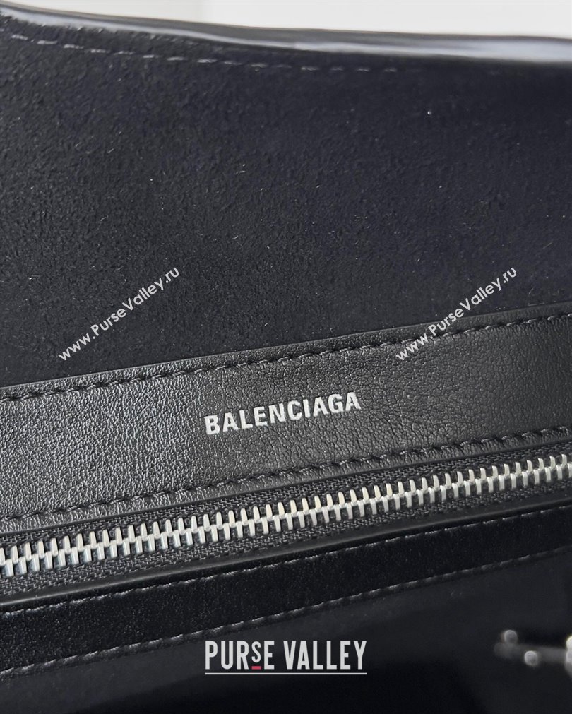 Balenciaga Mary-Kate Medium Tote Bag in soft smooth calfskin Black 2023 (jiche-23092801)