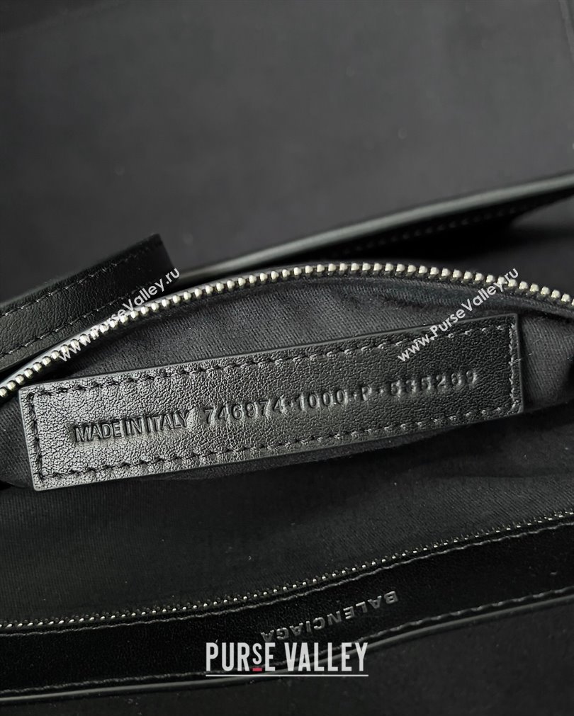 Balenciaga Mary-Kate Medium Tote Bag in soft smooth calfskin Black 2023 (jiche-23092801)