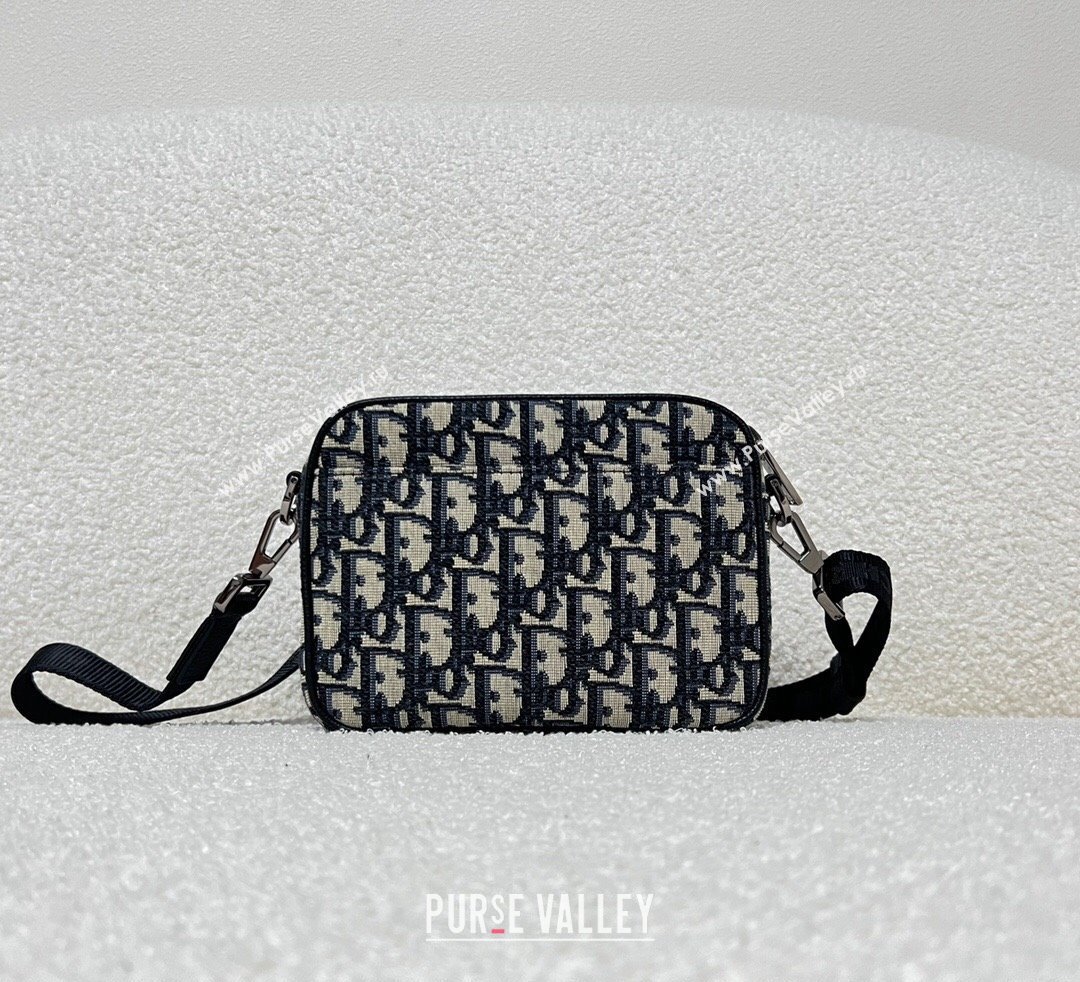 Dior Mini Safari Bag with Strap in Beige and Black Dior Oblique Jacquard 2023 (XXG-23092823)