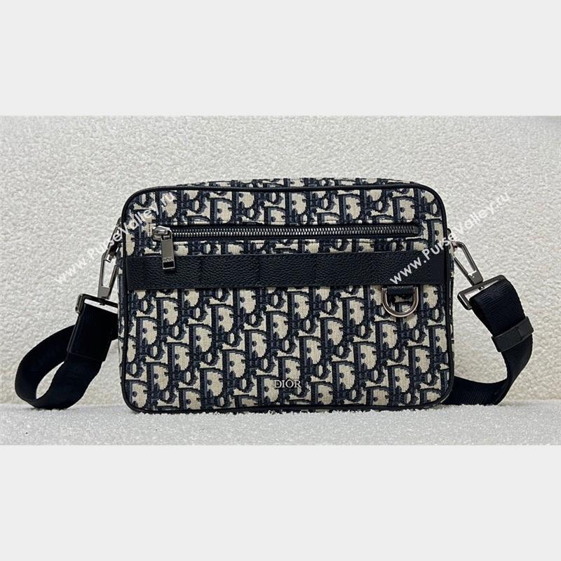 Dior Safari Bag with Strap in Beige and Black Dior Oblique Jacquard 2023 (XXG-23092822)