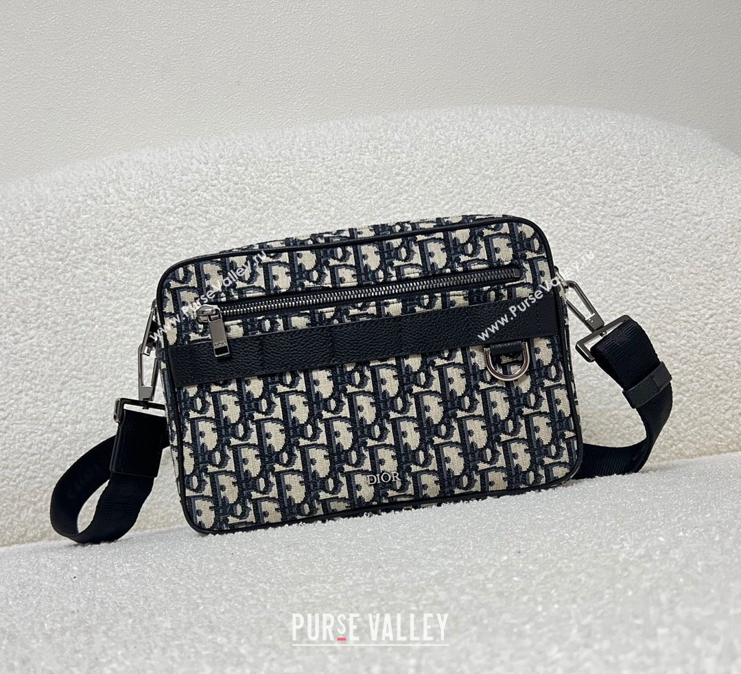 Dior Safari Bag with Strap in Beige and Black Dior Oblique Jacquard 2023 (XXG-23092822)