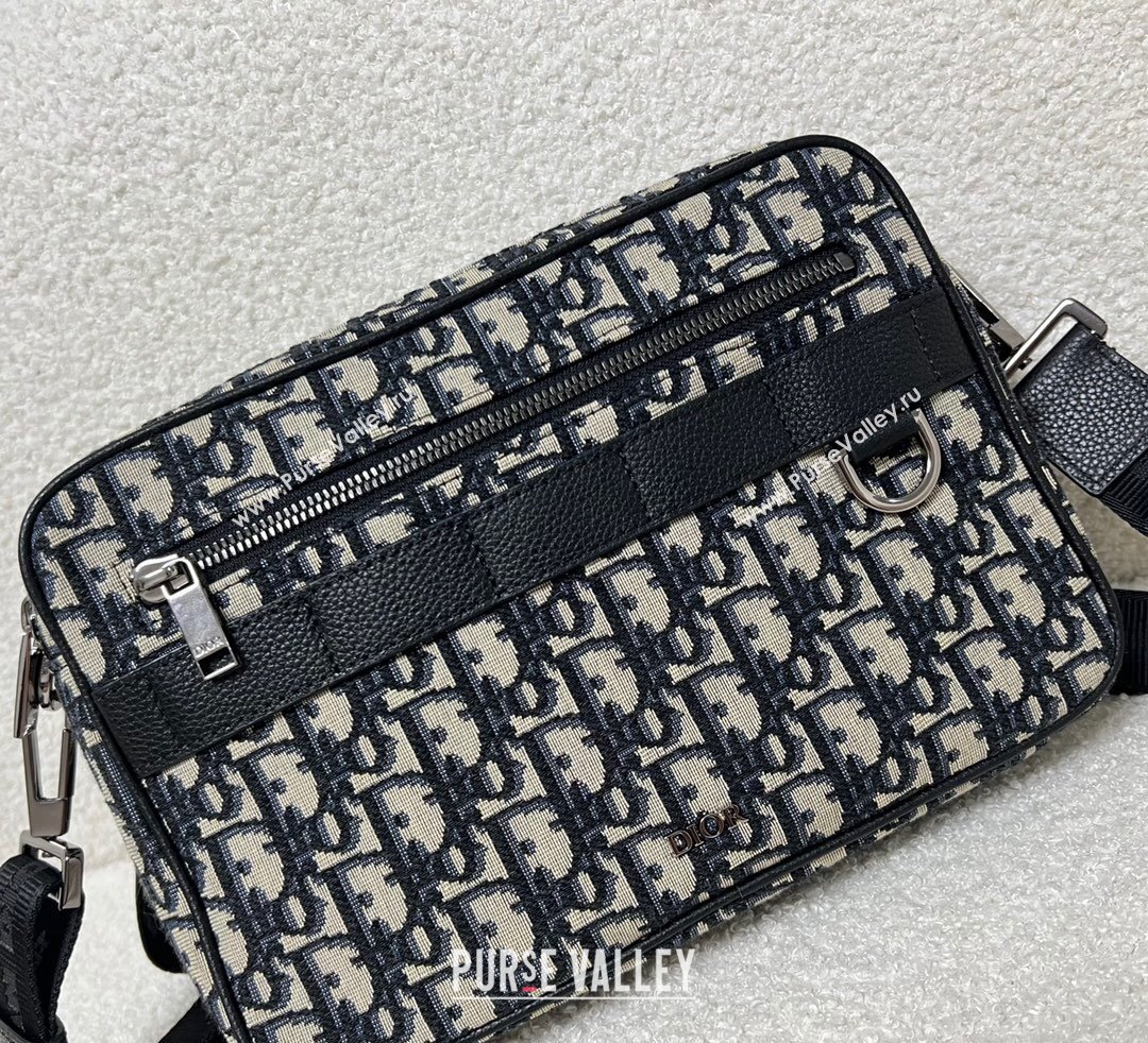 Dior Safari Bag with Strap in Beige and Black Dior Oblique Jacquard 2023 (XXG-23092822)