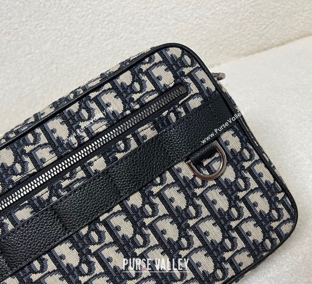 Dior Safari Bag with Strap in Beige and Black Dior Oblique Jacquard 2023 (XXG-23092822)