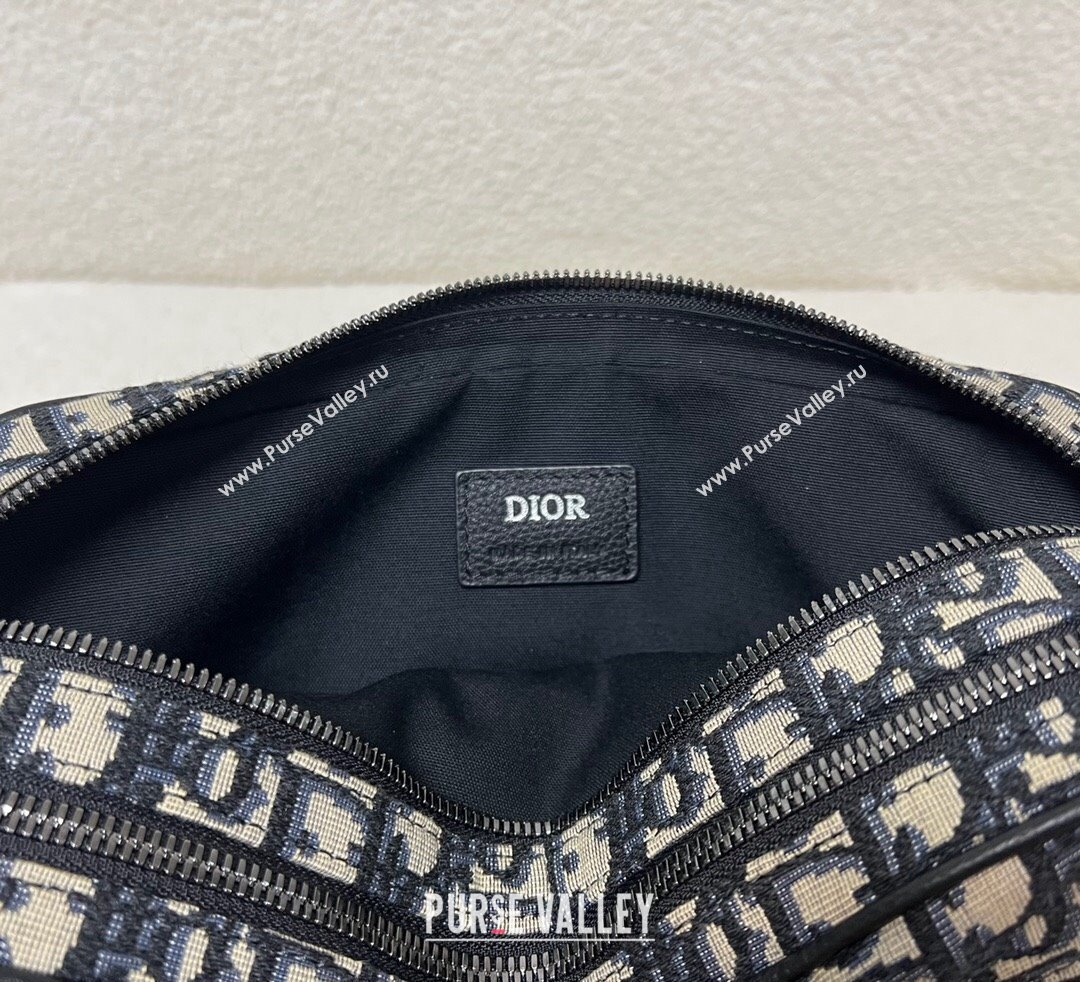 Dior Safari Bag with Strap in Beige and Black Dior Oblique Jacquard 2023 (XXG-23092822)