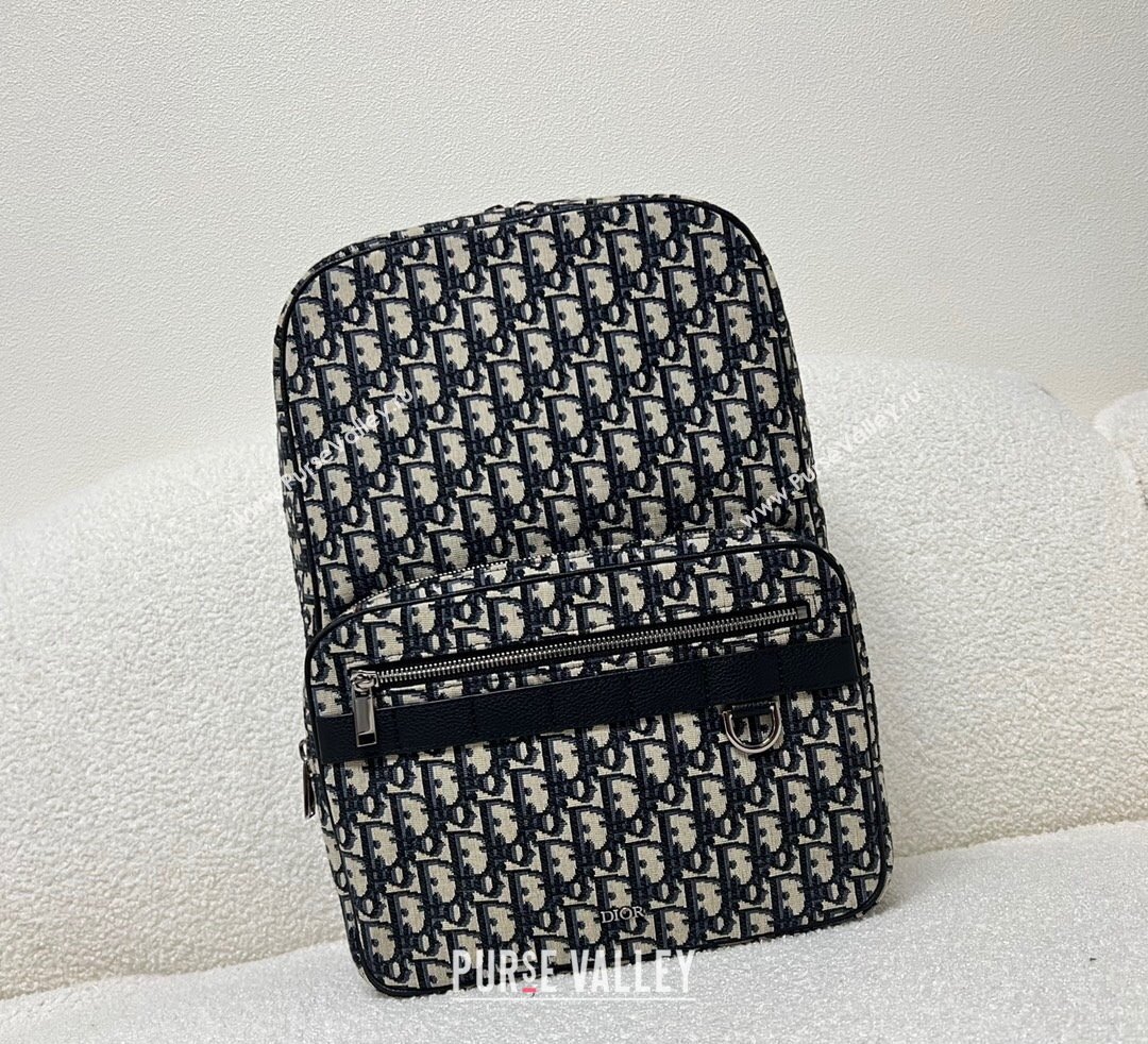 Dior Safari Backpack Bag in Beige and Black Dior Oblique Jacquard 2023 (XXG-23092821)