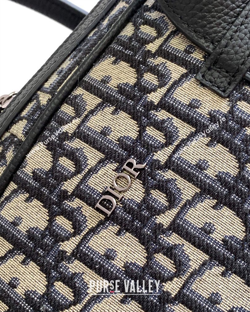 Dior Briefcase Bag in Beige and Black Dior Oblique Jacquard 2023 (XXG-23092829)