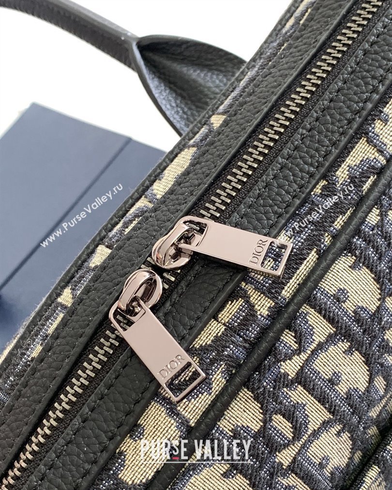 Dior Briefcase Bag in Beige and Black Dior Oblique Jacquard 2023 (XXG-23092829)