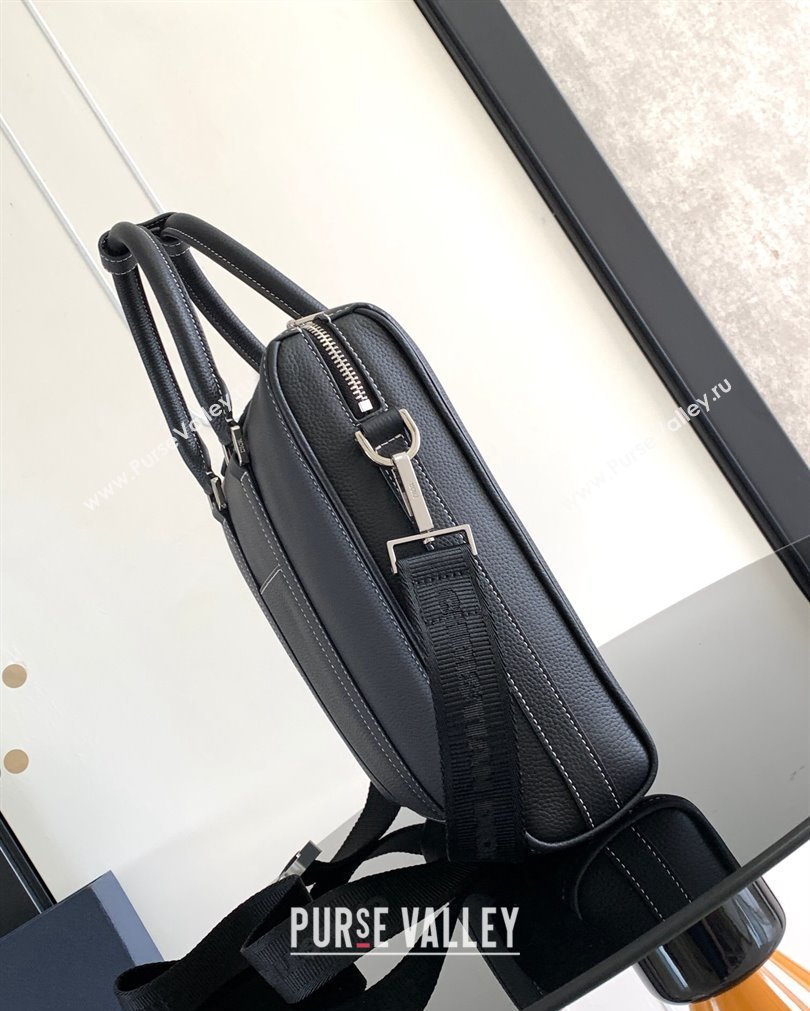 Dior Lingot Briefcase Bag in Black Smooth Calfskin 2023 (XXG-23092825)