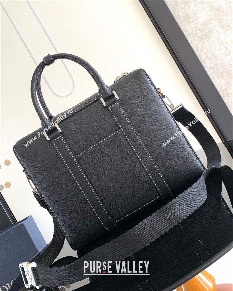 Dior Lingot Briefcase Bag in Black Smooth Calfskin 2023 (XXG-23092825)