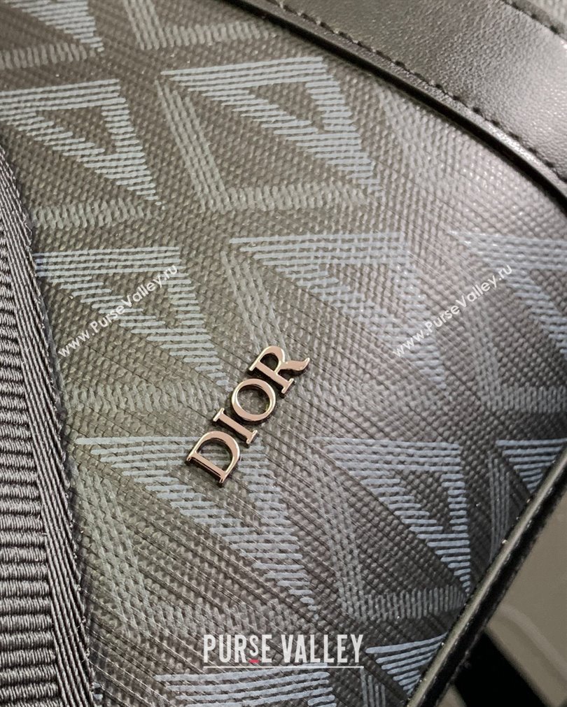 Dior Lingot Briefcase Bag in Black CD Diamond Canvas and Smooth Calfskin 2023 (XXG-23092827)