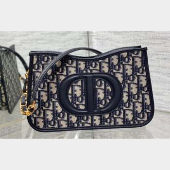 Dior CD Signature Hobo Mini Bag in Blue Dior Oblique Jacquard 2023 (XXG-23100607)