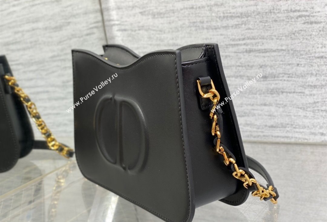 Dior CD Signature Hobo Mini Bag in Black Calfskin with Embossed CD Signature 2023 (XXG-23100605)