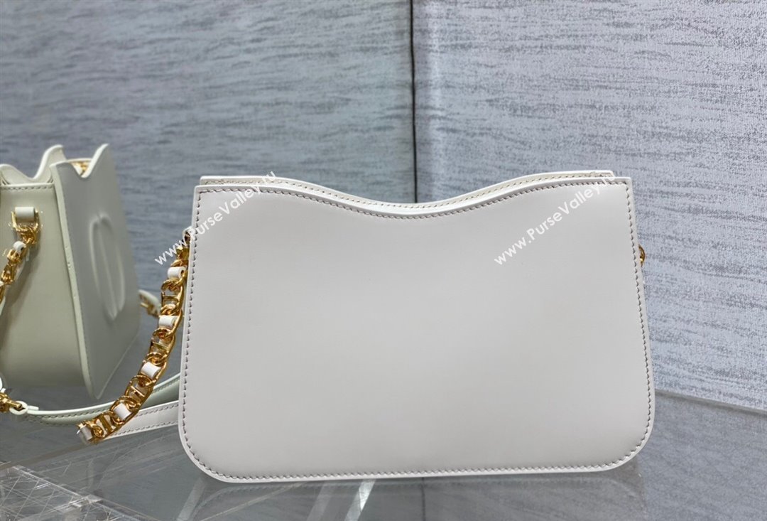Dior CD Signature Hobo Mini Bag in White Calfskin with Embossed CD Signature 2023 (XXG-23100606)