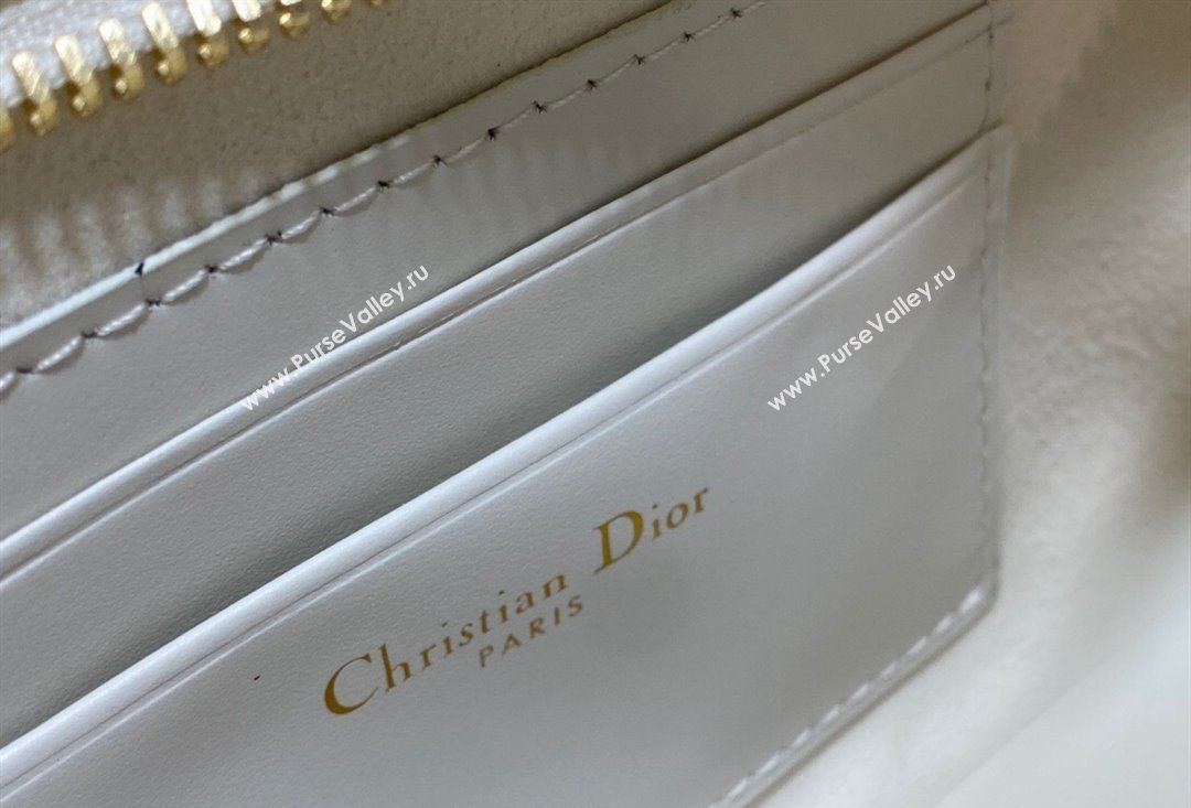 Dior CD Signature Hobo Mini Bag in White Calfskin with Embossed CD Signature 2023 (XXG-23100606)