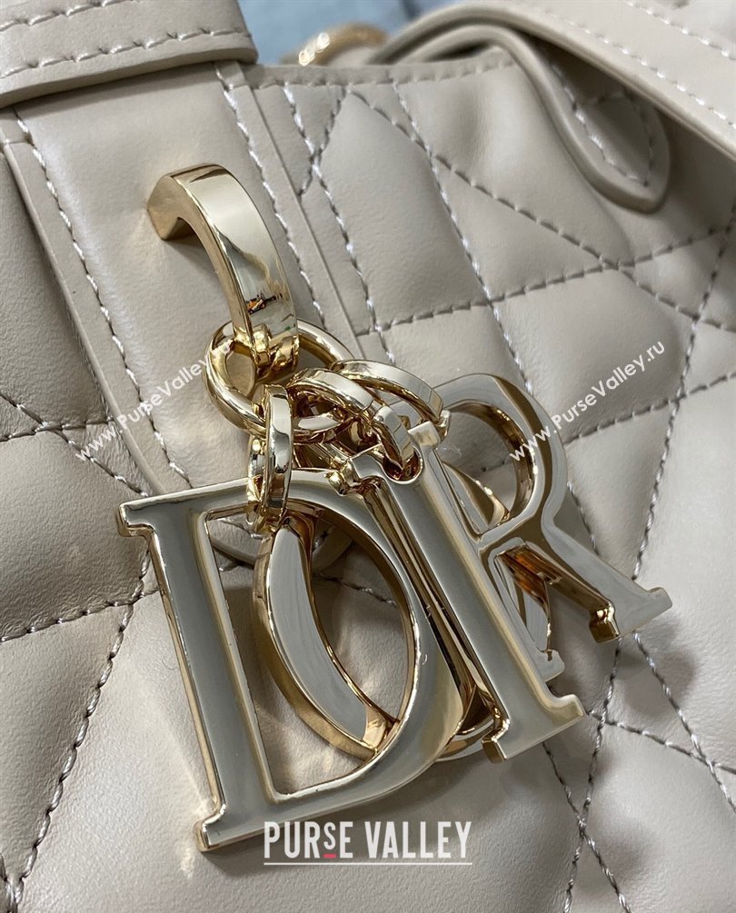 Dior Medium Toujours Bag in Macrocannage Calfskin Beige 2023 (XXG-23100603)