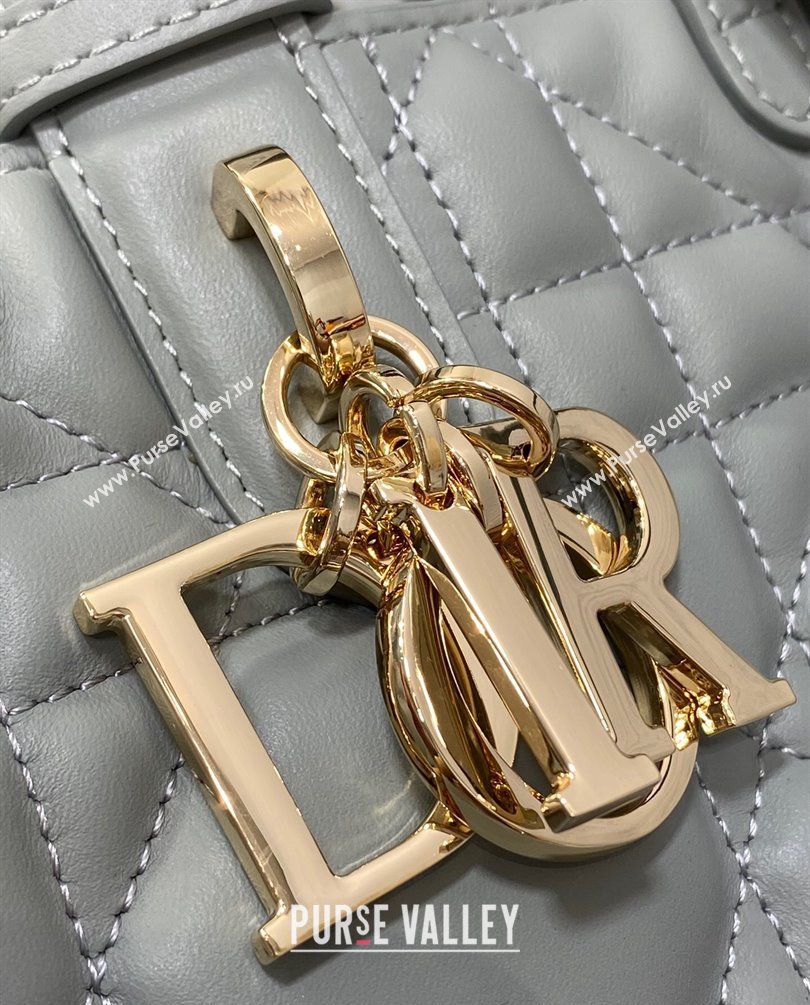 Dior Medium Toujours Bag in Macrocannage Calfskin Gray 2023 (XXG-23100604)