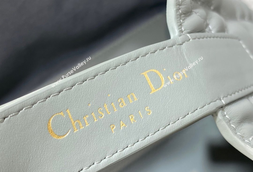 Dior Medium Toujours Bag in Macrocannage Calfskin Gray 2023 (XXG-23100604)