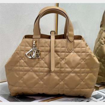 Dior Medium Toujours Bag in Macrocannage Calfskin Tan 2023 (XXG-23100602)