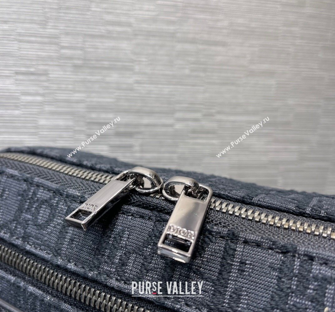 Dior Safari Bag with Strap in Black Dior Oblique Jacquard 2023 (XXG-23100611)