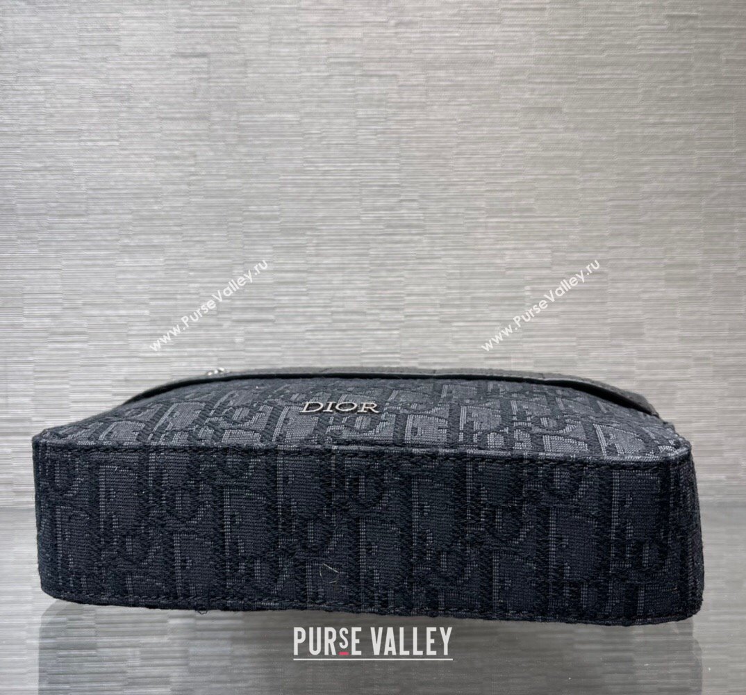 Dior Safari Bag with Strap in Black Dior Oblique Jacquard 2023 (XXG-23100611)