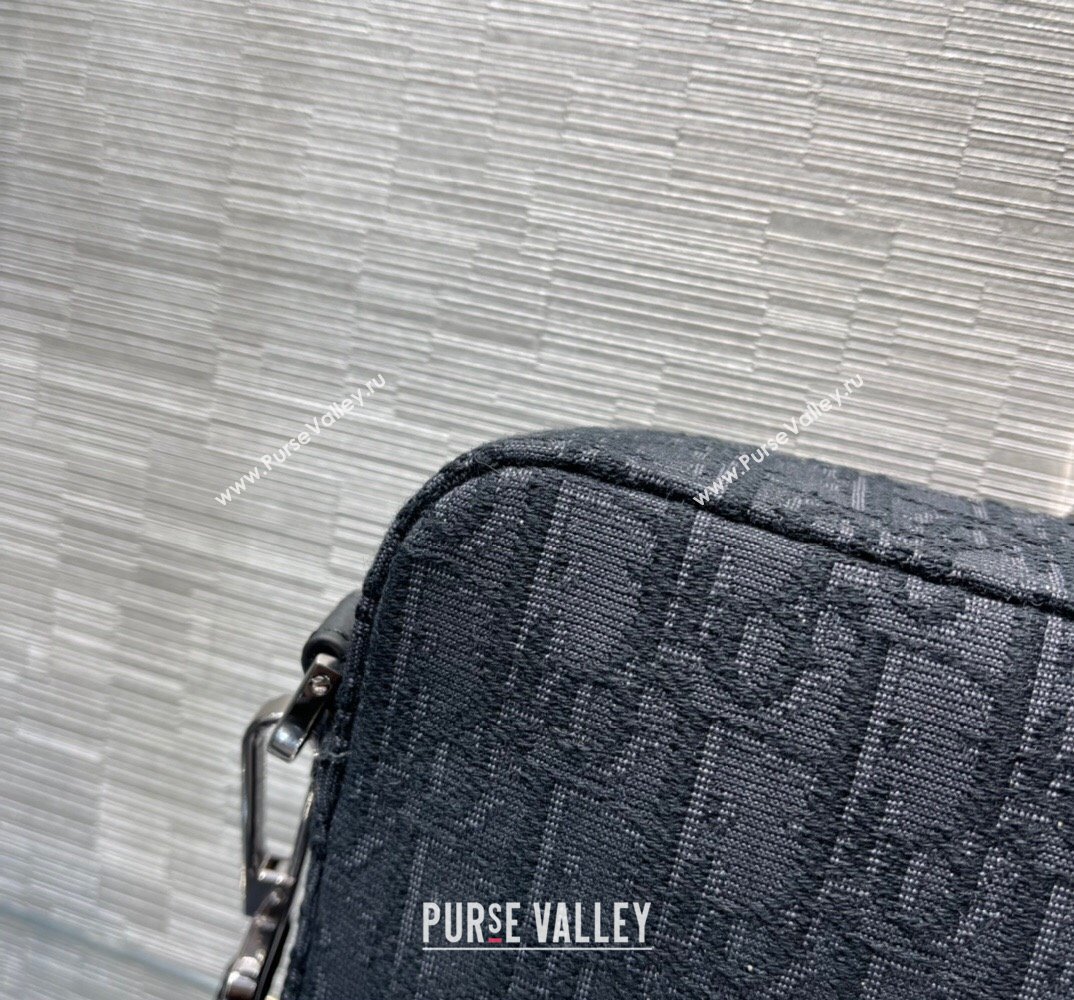 Dior Safari Bag with Strap in Black Dior Oblique Jacquard 2023 (XXG-23100611)