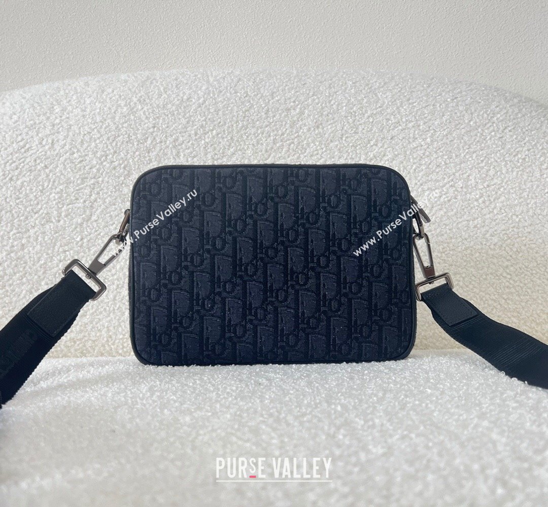 Dior Saddle Triple Pouch Bag in Black Dior Oblique Jacquard 2023 (XXG-23100612)