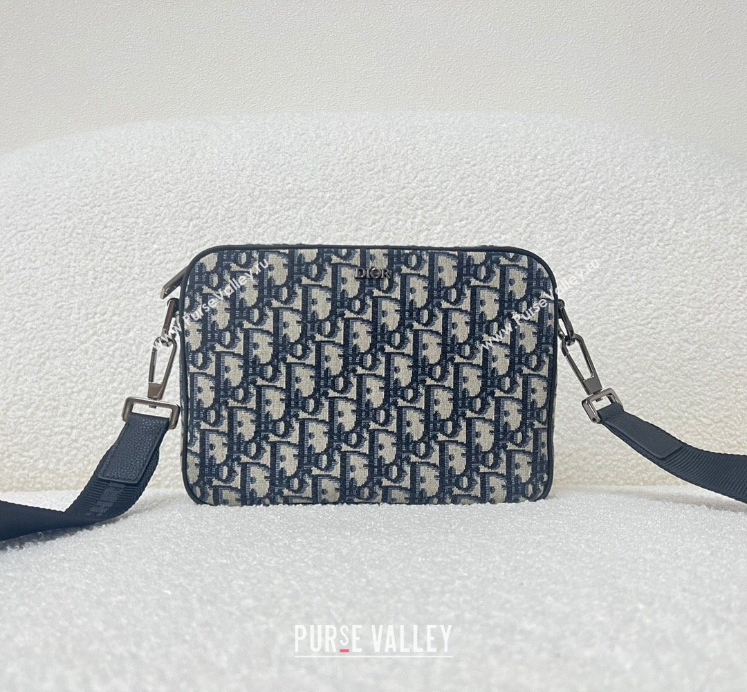 Dior Saddle Triple Pouch Bag in Beige and Black Dior Oblique Jacquard 2023 (XXG-23100613)