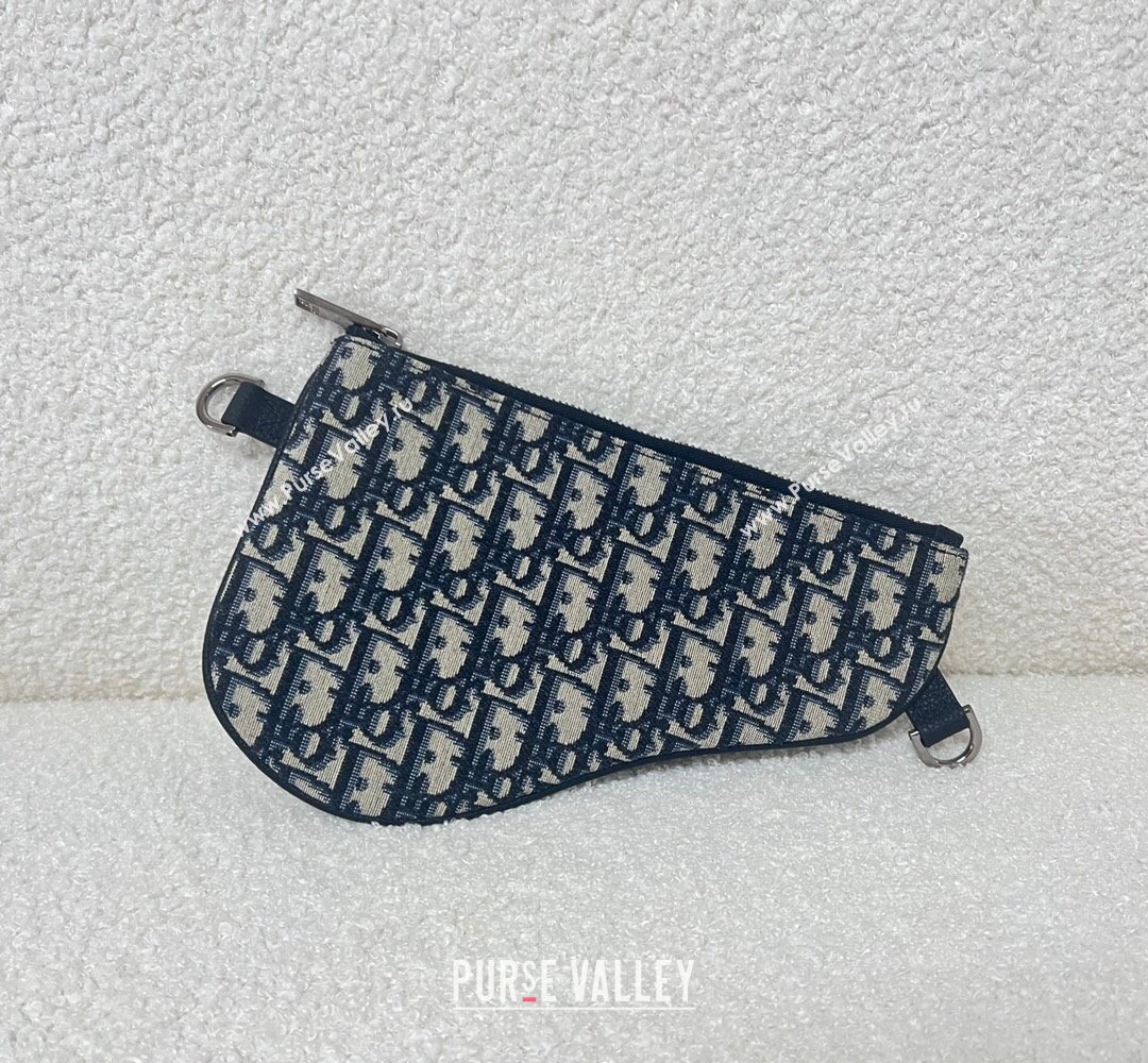 Dior Saddle Triple Pouch Bag in Beige and Black Dior Oblique Jacquard 2023 (XXG-23100613)