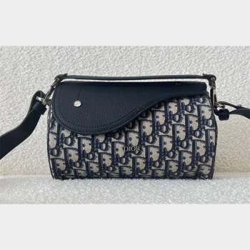 Dior Roller Bag with Strap in Beige and Black Dior Oblique Jacquard and Black Grained Calfskin 2023 (XXG-23100614)