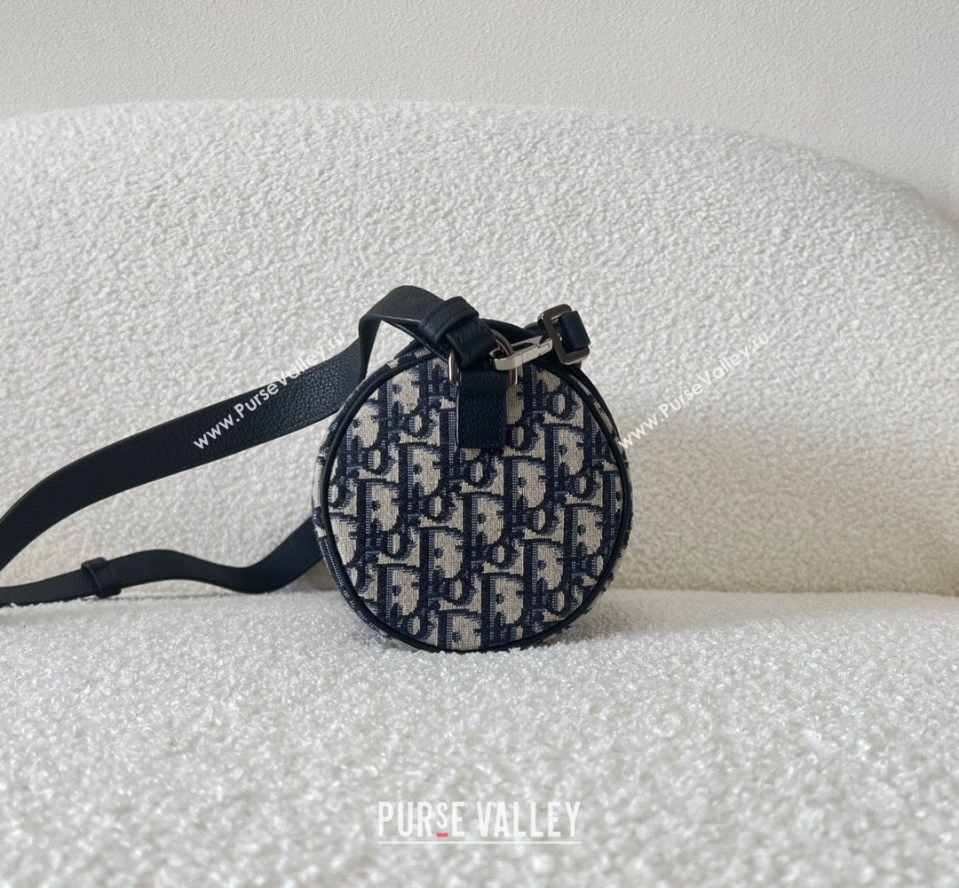 Dior Roller Bag with Strap in Beige and Black Dior Oblique Jacquard and Black Grained Calfskin 2023 (XXG-23100614)