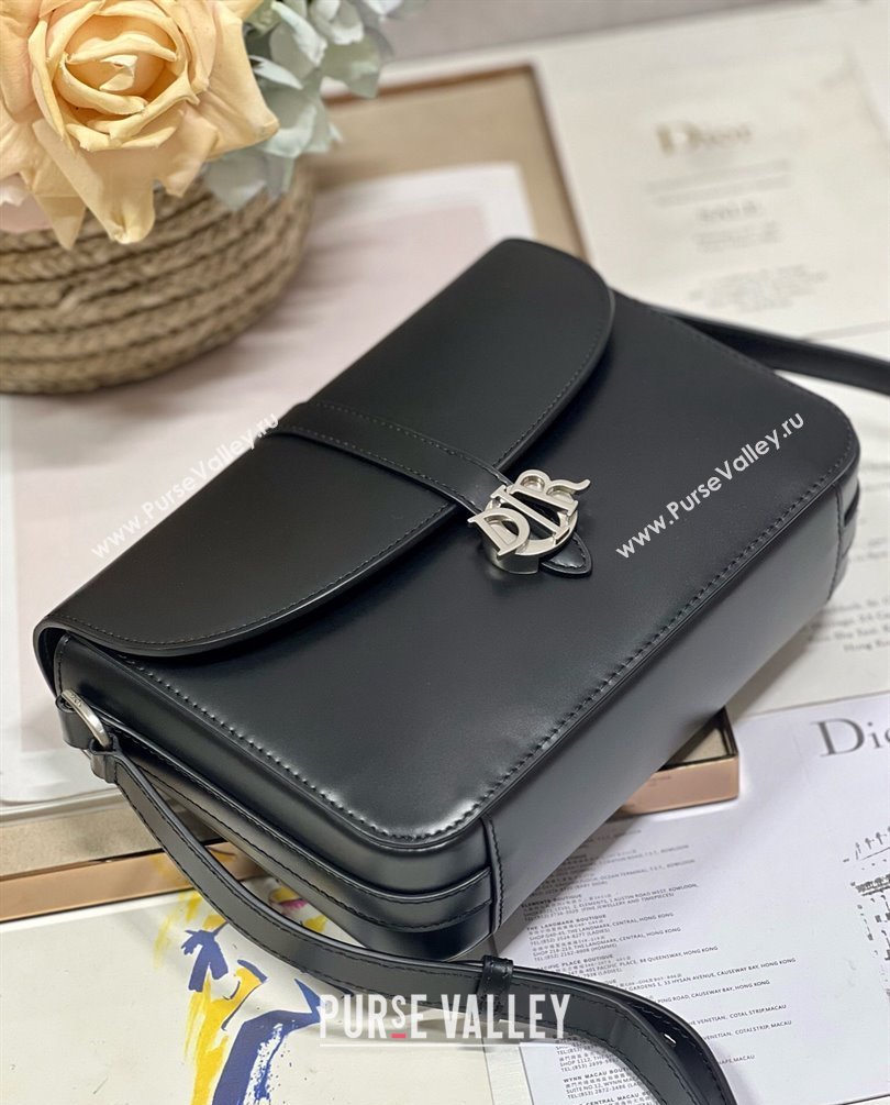 Dior boxy flap Men Bag with strap in Calfskin Black 2024 (XXG-23100616)