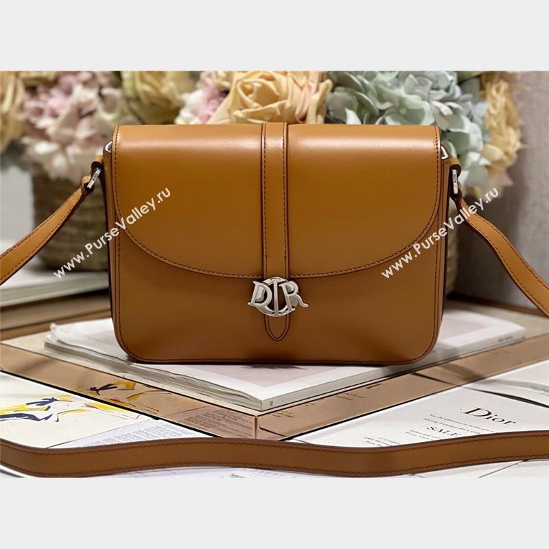 Dior boxy flap Men Bag with strap in Calfskin Brown 2024 (XXG-23100617)