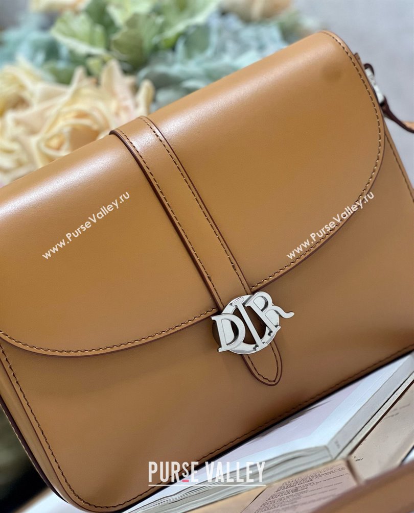 Dior boxy flap Men Bag with strap in Calfskin Brown 2024 (XXG-23100617)