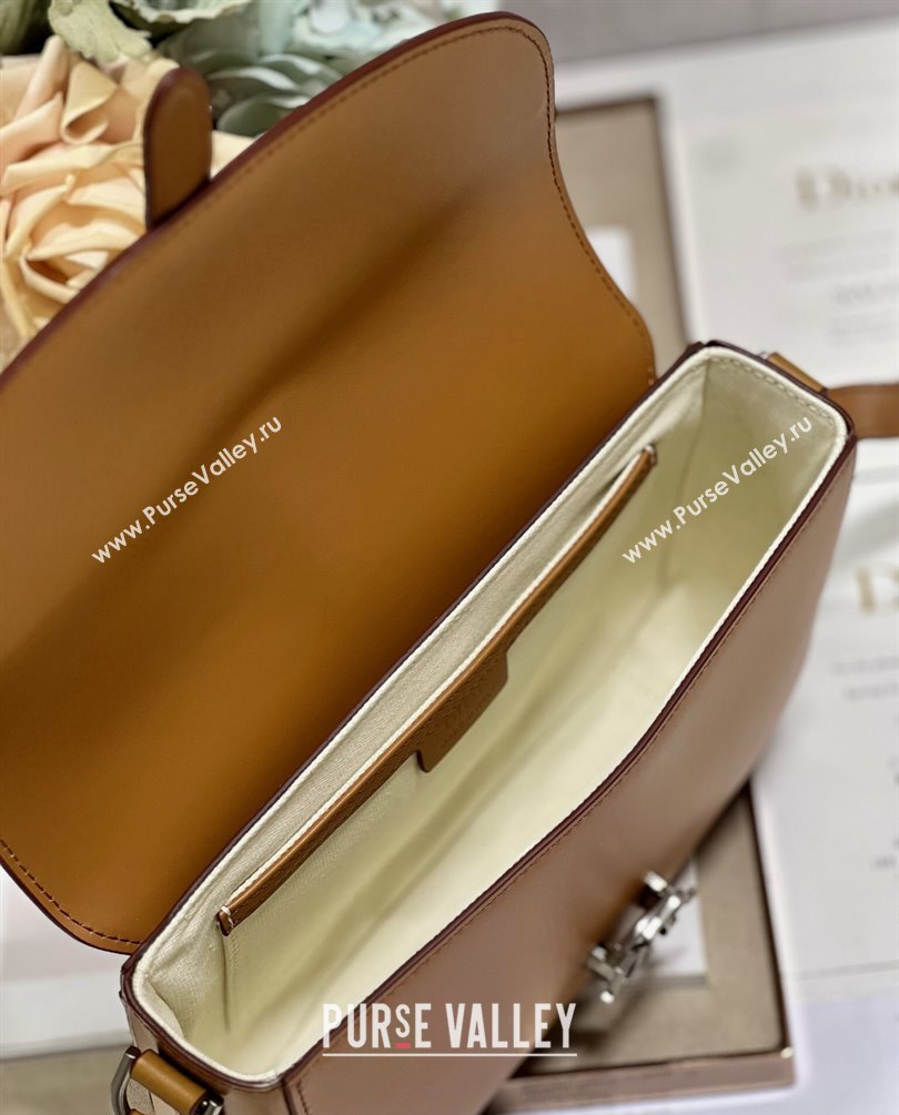 Dior boxy flap Men Bag with strap in Calfskin Brown 2024 (XXG-23100617)