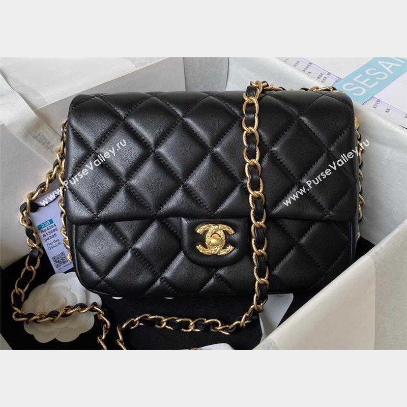 Chanel Lambskin Flap Bag AS4264 Black 2023 (jiyuan-23100709)