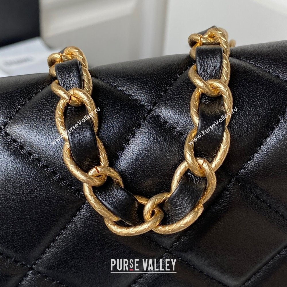 Chanel Lambskin Flap Bag AS4264 Black 2023 (jiyuan-23100709)