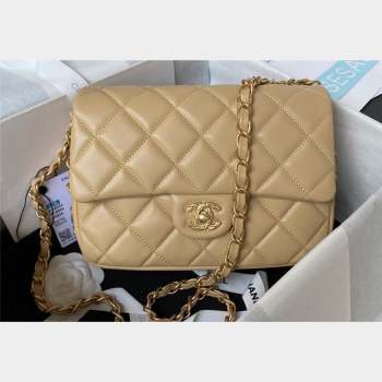 Chanel Lambskin Flap Bag AS4264 Beige 2023 (jiyuan-23100712)