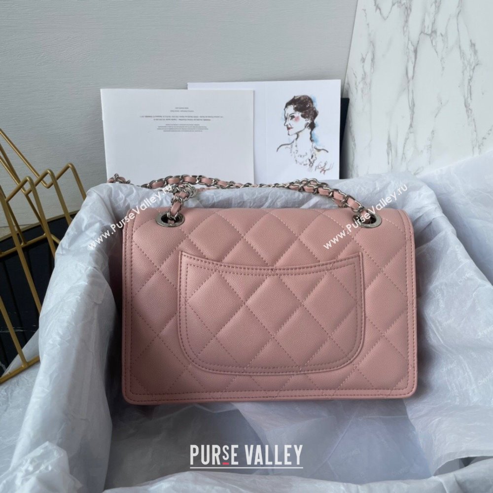 Chanel Shiny Grained Calfskin Flap Bag AS4405 Pink 2023 (jiyuan-23100718)