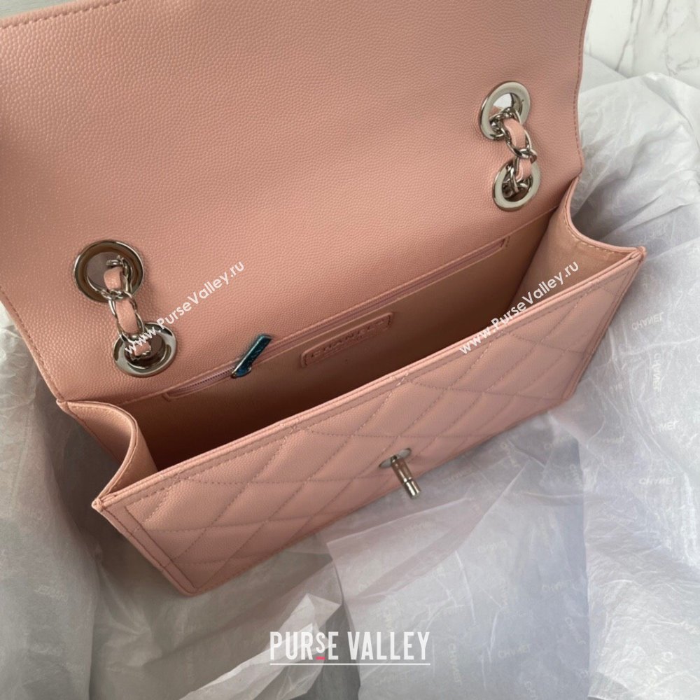 Chanel Shiny Grained Calfskin Flap Bag AS4405 Pink 2023 (jiyuan-23100718)