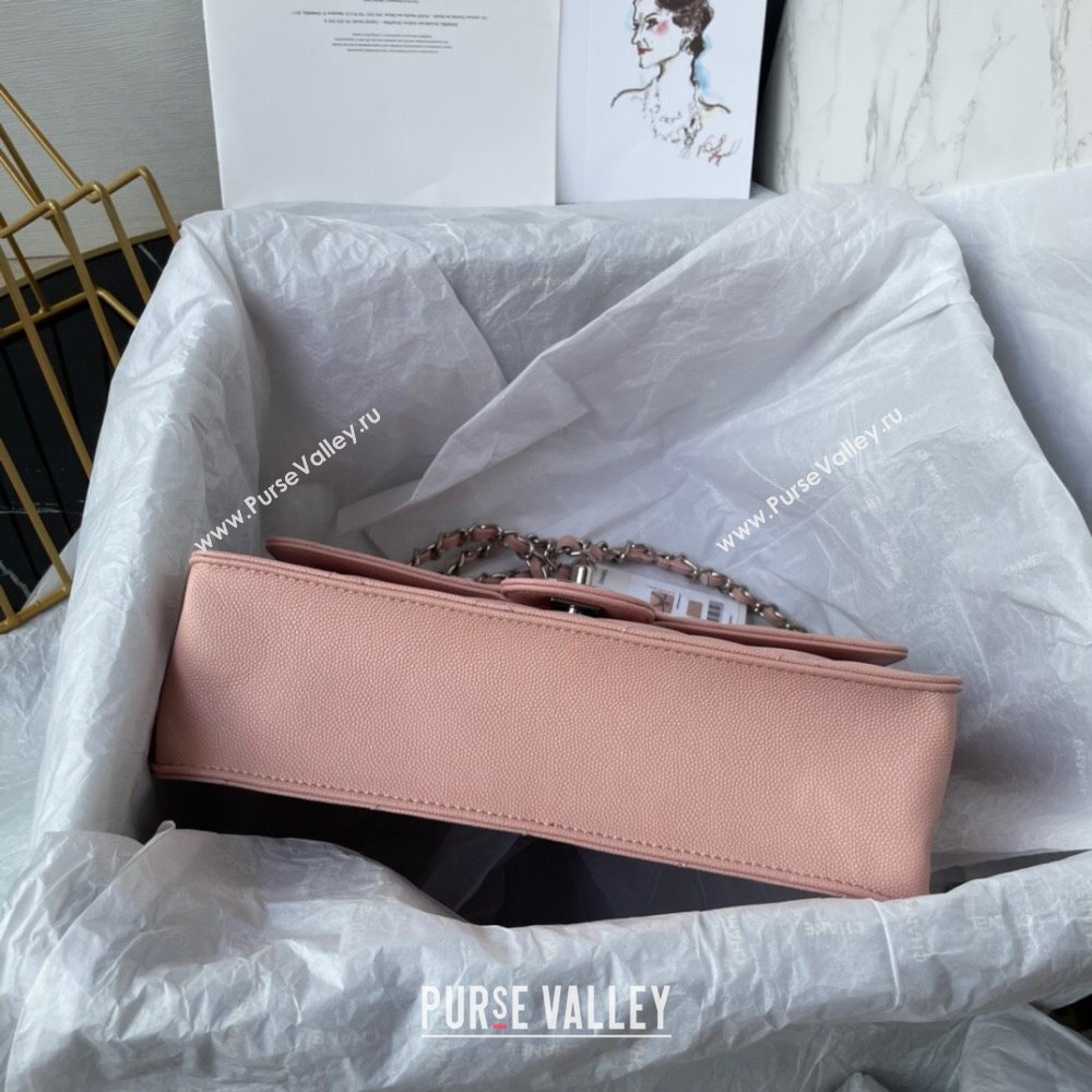 Chanel Shiny Grained Calfskin Flap Bag AS4405 Pink 2023 (jiyuan-23100718)