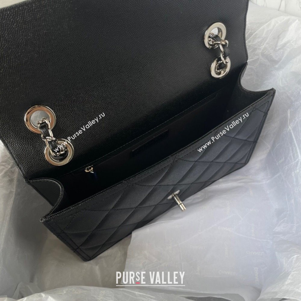 Chanel Shiny Grained Calfskin Flap Bag AS4405 Black 2023 (jiyuan-23100717)