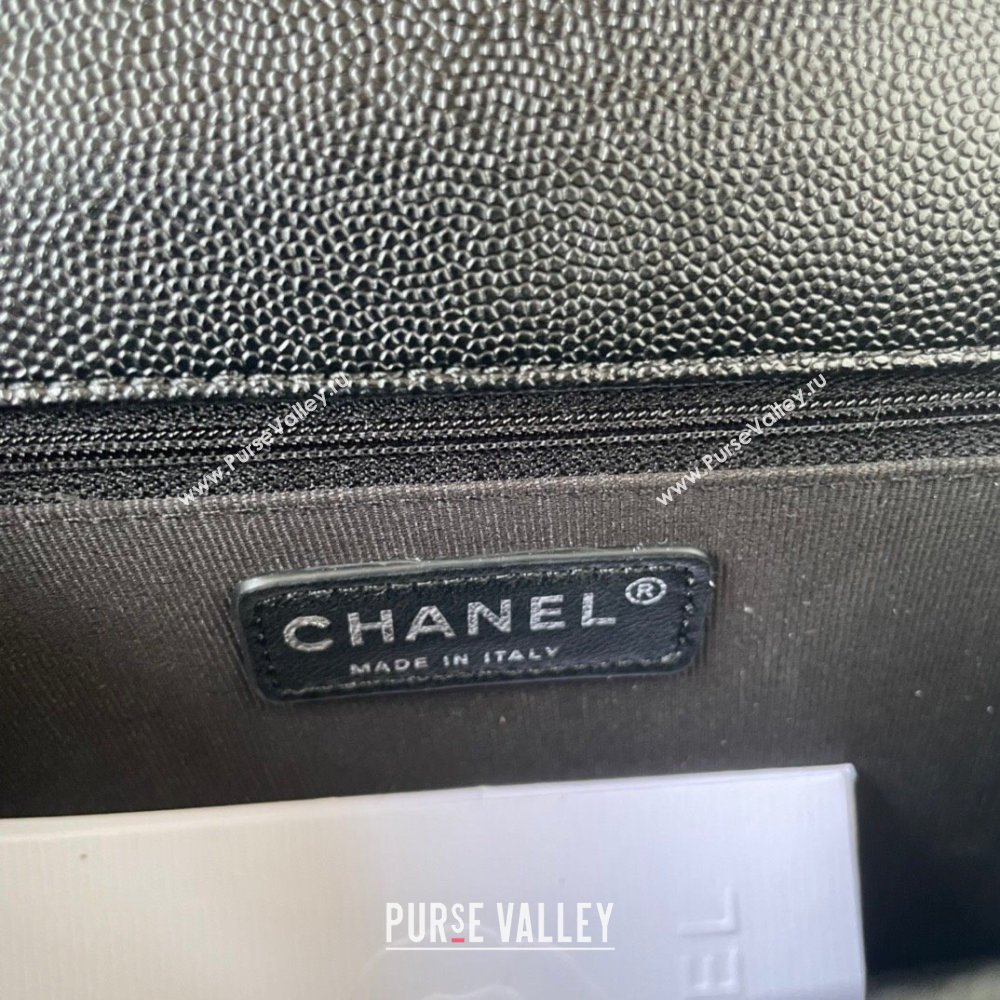 Chanel Shiny Grained Calfskin Flap Bag AS4405 Black 2023 (jiyuan-23100717)