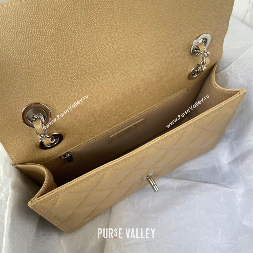 Chanel Shiny Grained Calfskin Flap Bag AS4405 Beige 2023 (jiyuan-23100719)
