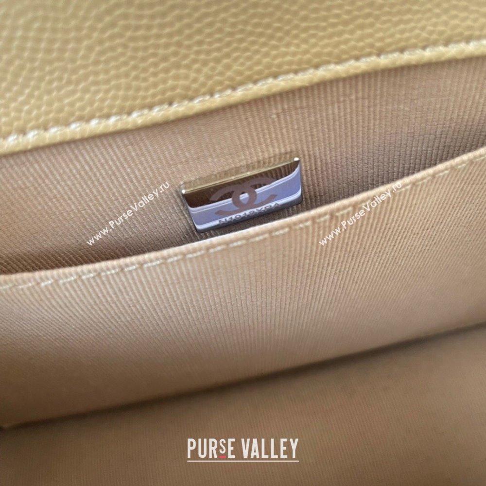 Chanel Shiny Grained Calfskin Flap Bag AS4405 Beige 2023 (jiyuan-23100719)