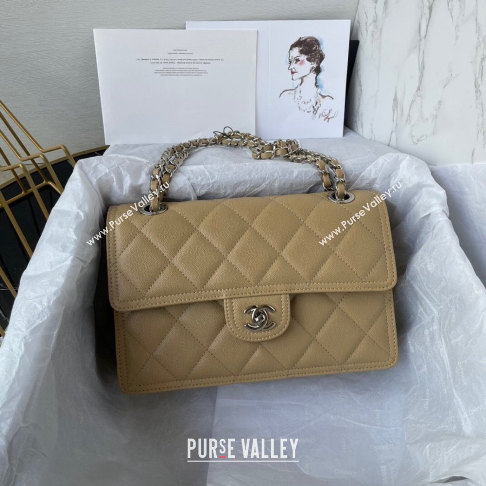 Chanel Shiny Grained Calfskin Flap Bag AS4405 Beige 2023 (jiyuan-23100719)