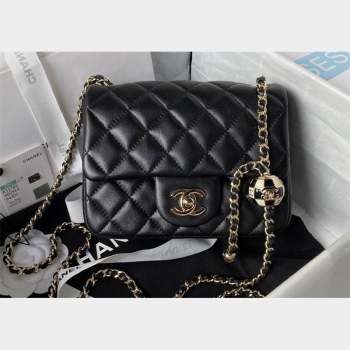 Chanel Lambskin Mini Flap Bag with Black/White Ball AS1786 Black 2023 (jiyuan-23100944)