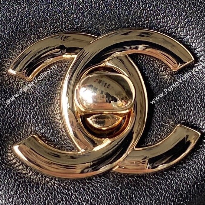 Chanel Lambskin Mini Flap Bag with Black/White Ball AS1786 Black 2023 (jiyuan-23100944)